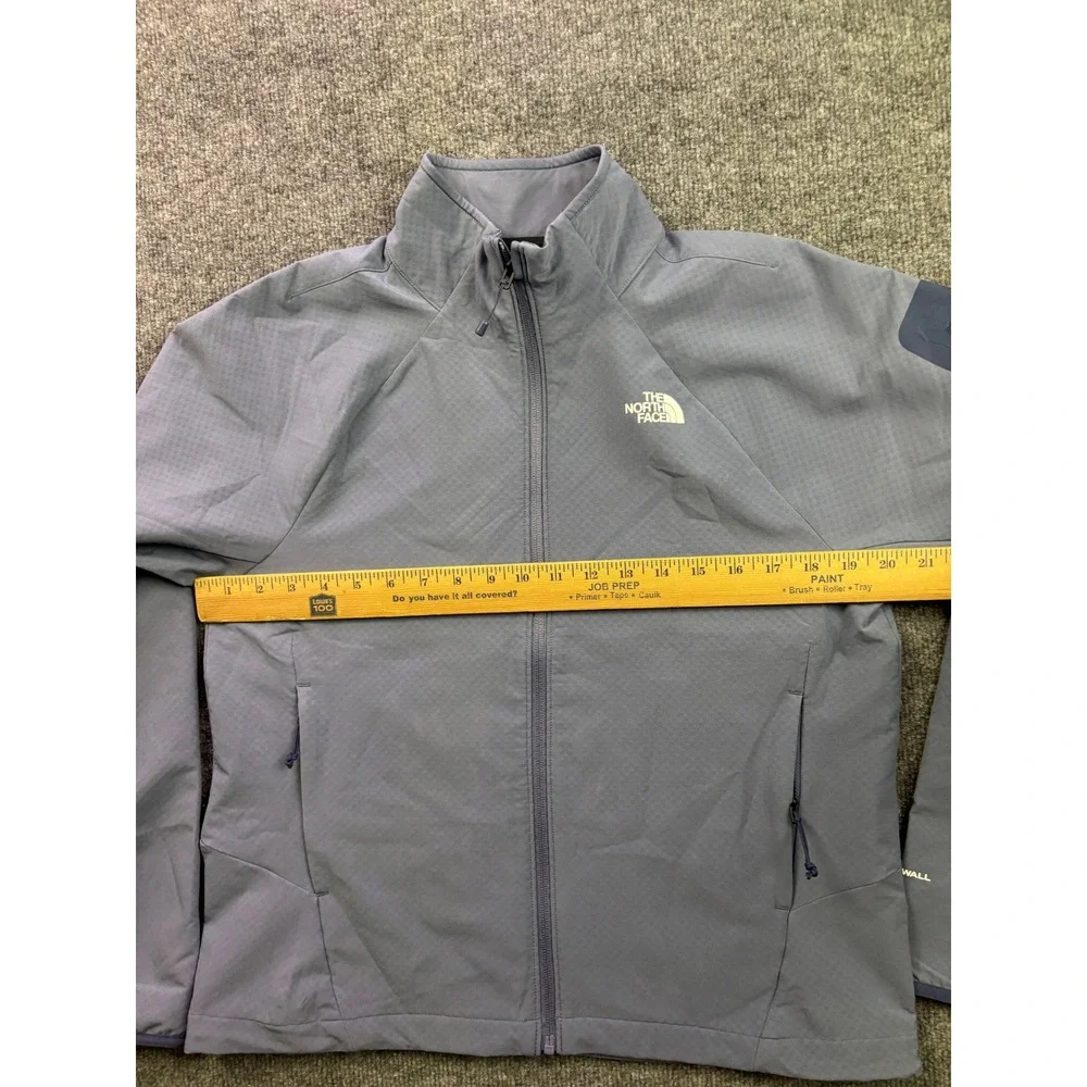 The North Face WindWall Jacket Womens Size M Blue Grey Full Zip Softshell